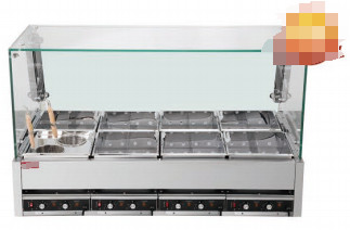 Stainless Steel Japanese Restaurant Cooking Equipment Four / Six / Eight Box Electric Heater 220V