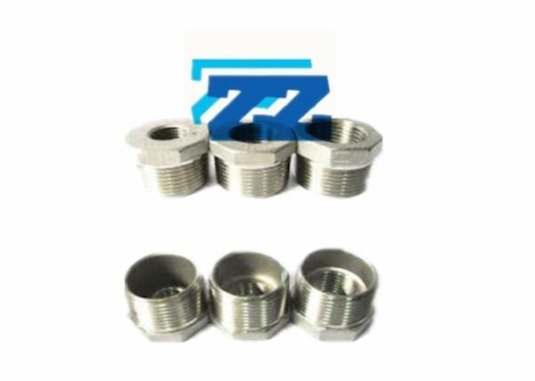 BSPP 1 / 2  A182 304 Stainless Steel Pipe Fittings Hex Head Bushing Male Thread