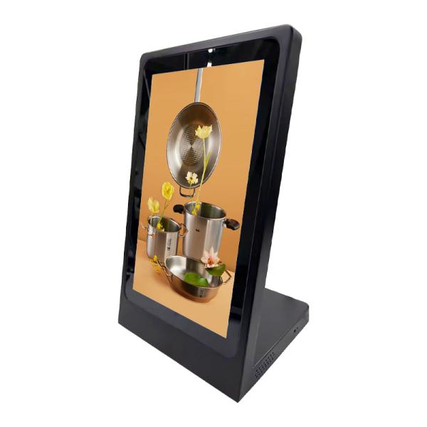 15.6 inch Counter top  L typed Portable LCD PCAP Touch Wifi Digital Signage For Restaurant and Retail
