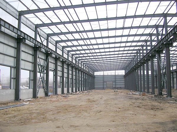Lightweight Steel Structure Building Warehouse , H Steel Frame Structure Building