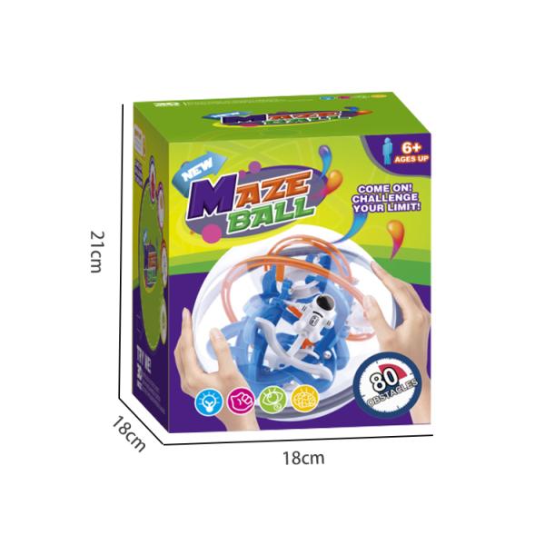 Educational Plastic Electronic Products , Labyrinth 3d Maze Ball Game 18*18cm