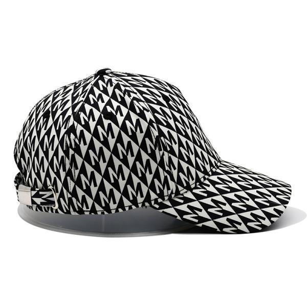 Customized Flat Embroidery Golf Hat Snapback Nylon Webbing Metal Buckle