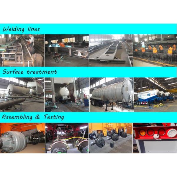 Carbon Steel Oil Transport Tank Trailer Tri Axle Heavy Capacity 30000L-45000L