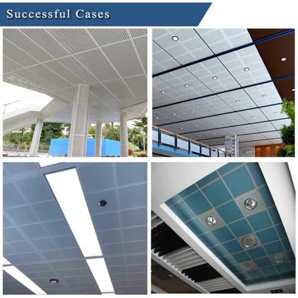 Положение пефорированное железнодорожным вокзалом в потолке кроет квадрат черепицей с алюминиевой панелью 350mmx350mm