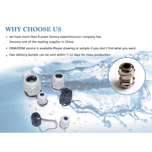 Пластиковый кабель PG тип M тип мужской нить водонепроницаемый разъединитель IP68 нейлоновая герметическая железа