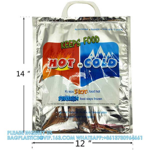 Reinforced Heavy Duty Hot Cold Lunch Totes Reusable Disposable Food Travel Picnic Thermal Delivery Insulated Bag