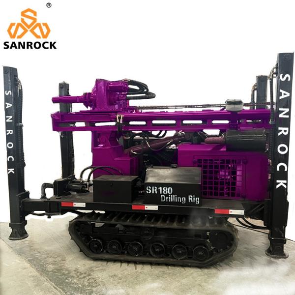 180m Deep Water Well Drilling Rig Full Hydraulic Borehole Portable Water Drilling Rig