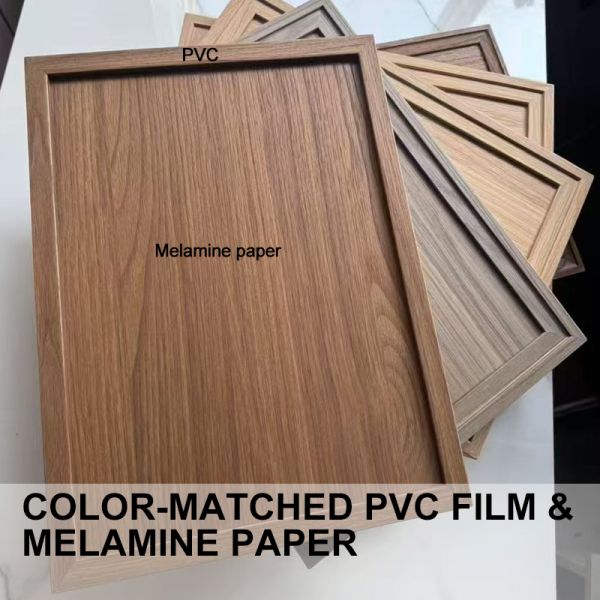 0.12mm-0.45mm Thick PVC Overlay Film Melamine Paper Decorative Foil for Projects