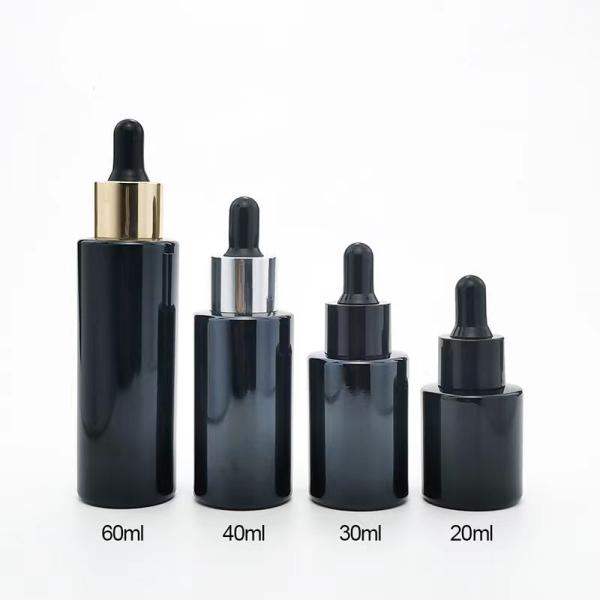 impression offset en verre vide cosmétique de la bouteille 20ml 30ml 40ml de l