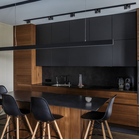 Modern Kitchen Cabinet: Stainless Steel Apartment‑Style Modern Shaker Cabinets