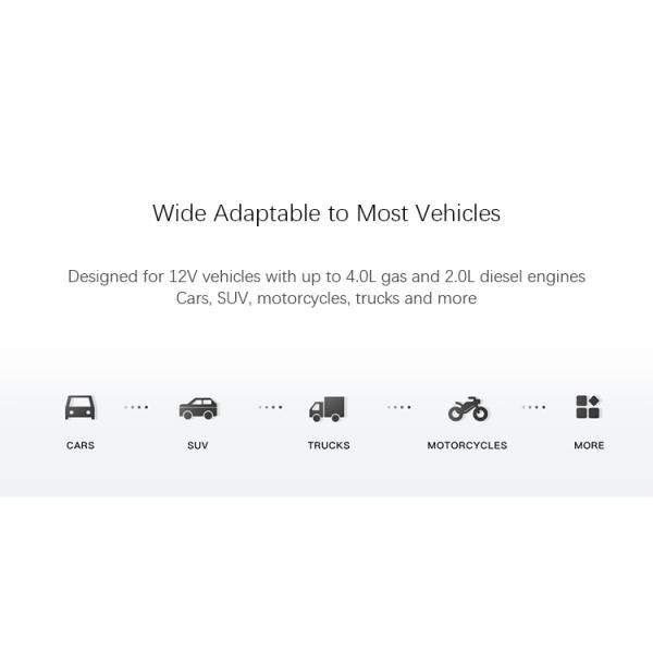 70mai Jump Starter Battery Power Bank Real 11000mah Car Starter Auto Buster Car Emergency Booster Battery Car Jump Start