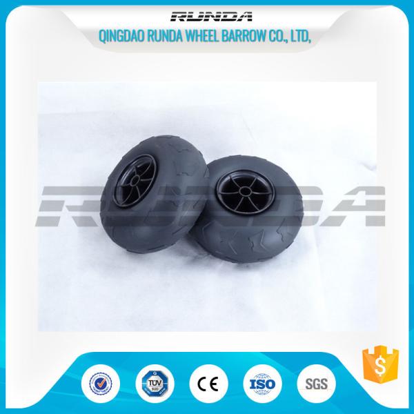 No Axle Pneumatic Wheelbarrow Wheels Puncture Resistant PVC 230mm*115mm
