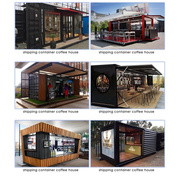 Адвокатура кафа кофейни контейнера для перевозок модульного крошечного дома 2 рассказов стальная Prefab