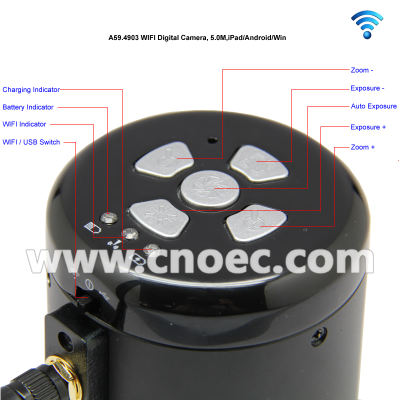 Микроскоп WIFI 365X 5.0M ручной цифров для iPad/ПК/андроида A34.4903