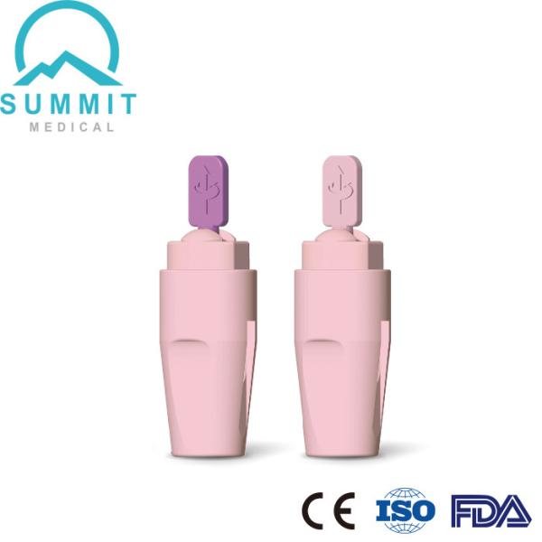 Mini Clinical Safety Blood Lancets com a auto agulha retrátil 28G 30G