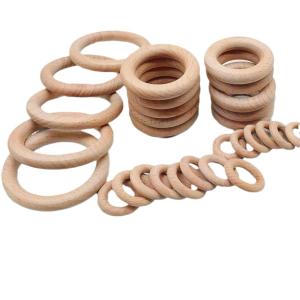 Beech wooden baby teether Ring-Custom wood ring