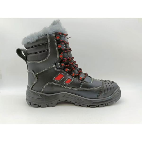 Botas de trabajo de cuero duraderas de acero de punta alta Botas de invierno