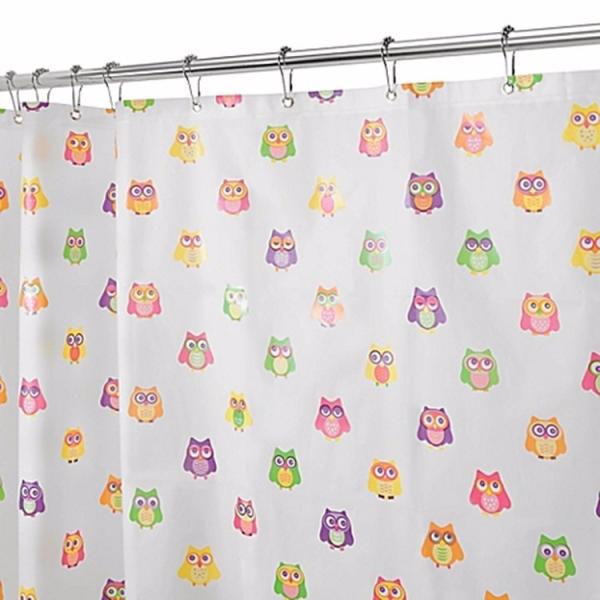 Custom Printing PEVA Stylish Waterproof Shower Curtain Washable For Home