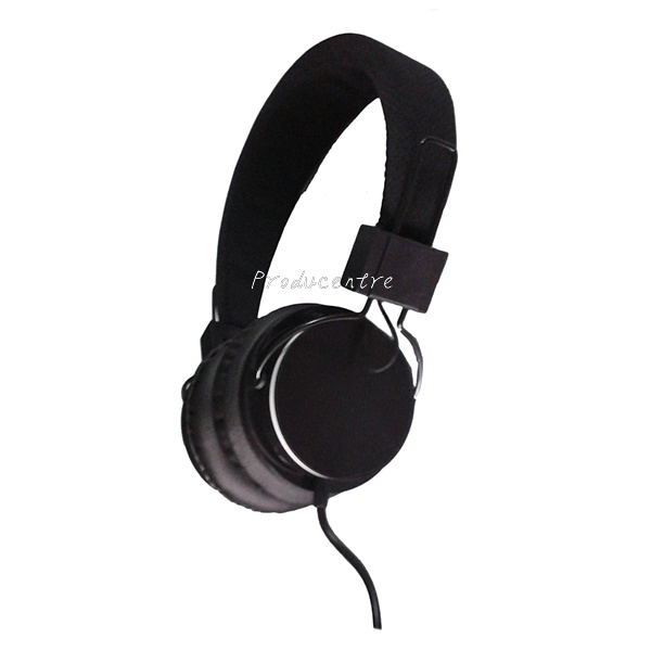 HIFI sound true stereo wired earphone headphone headset with over ear ear cushion ear pads