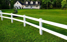 Weatherproof Rust Proof Quick Install PVC horse fence for Arena Pasture Ranch