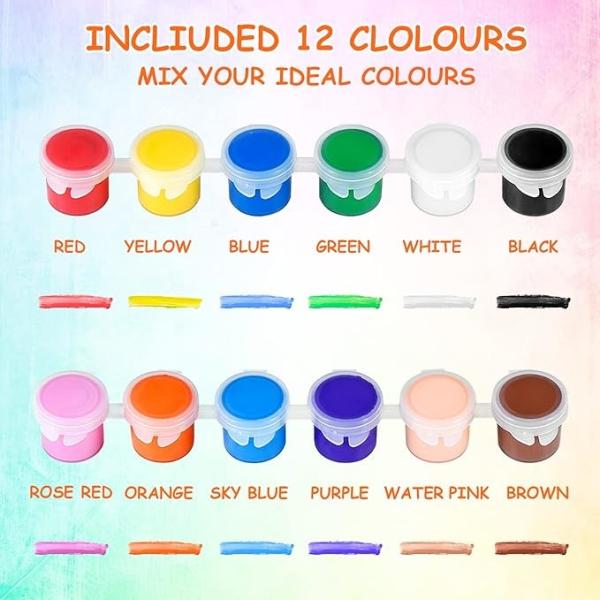 Pre Drawn Canvas Painting Kits Stretched Coloring Painting Canvas Boards With Brushes