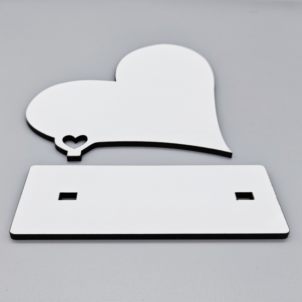 Eco-Friendly Heart-Shaped Mdf Sublimation Photo Frame For Lover Personalized Photo Frames For Valentine'S Day