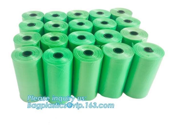 LED Flashlight Dog Waste Bag Dispenser Holder with Pet Waste Bag Poop Roll Bags, BPI ASTM D6400 EN13432 Approval Customi