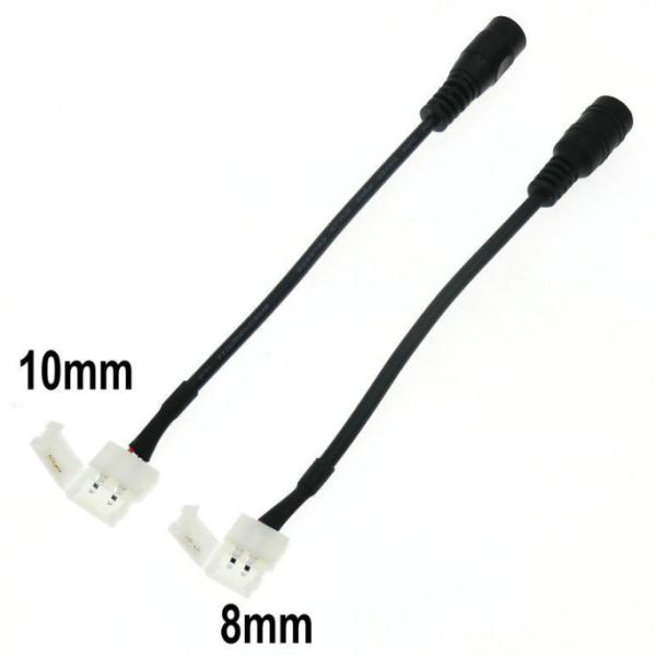 3528/5050 LED Strip 2Pin Female Plug Connector DC Cable with Tinned Copper and PVC