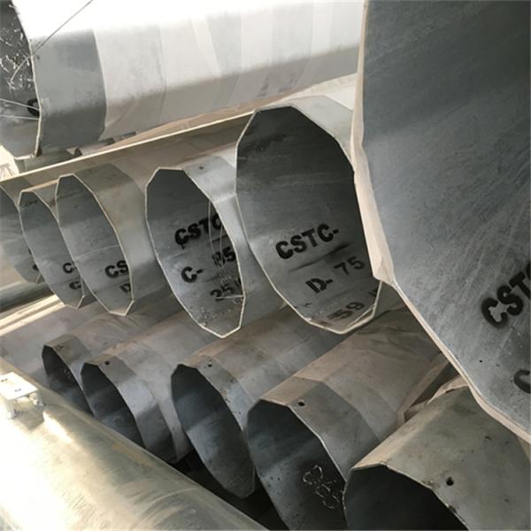 hot dip galvanized 35ft galvanized electric steel pole steel transmission poles
