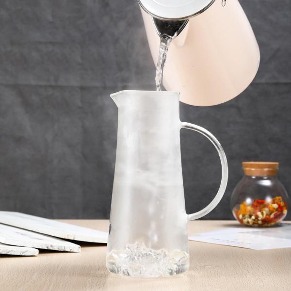 Не токсический Карафе воды спальни, кувшин охлаждает/горячая воды воздухонепроницаемый стеклянный