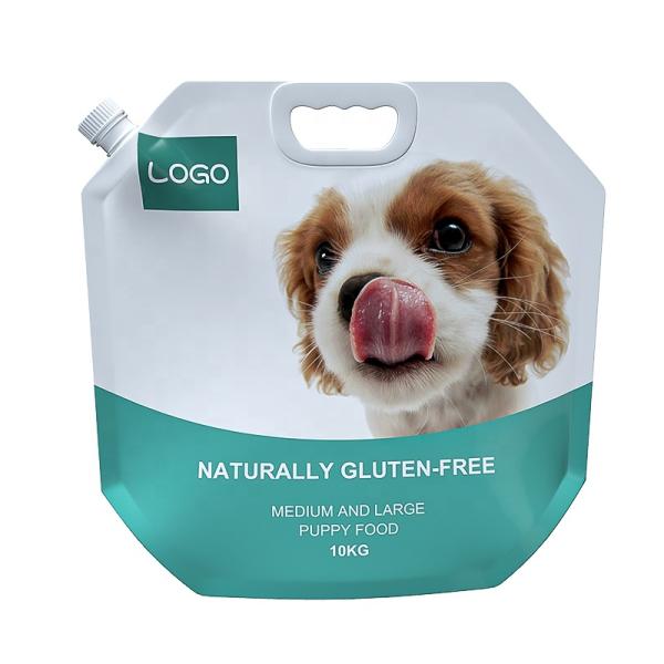 Контейнеры для упаковки пищи для собак и кошек с ручкой, печатью цвета, упаковка с мешком