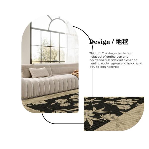Household Printed Living Room Floor Rug Light Luxury Pattern Coffee Table Blanket