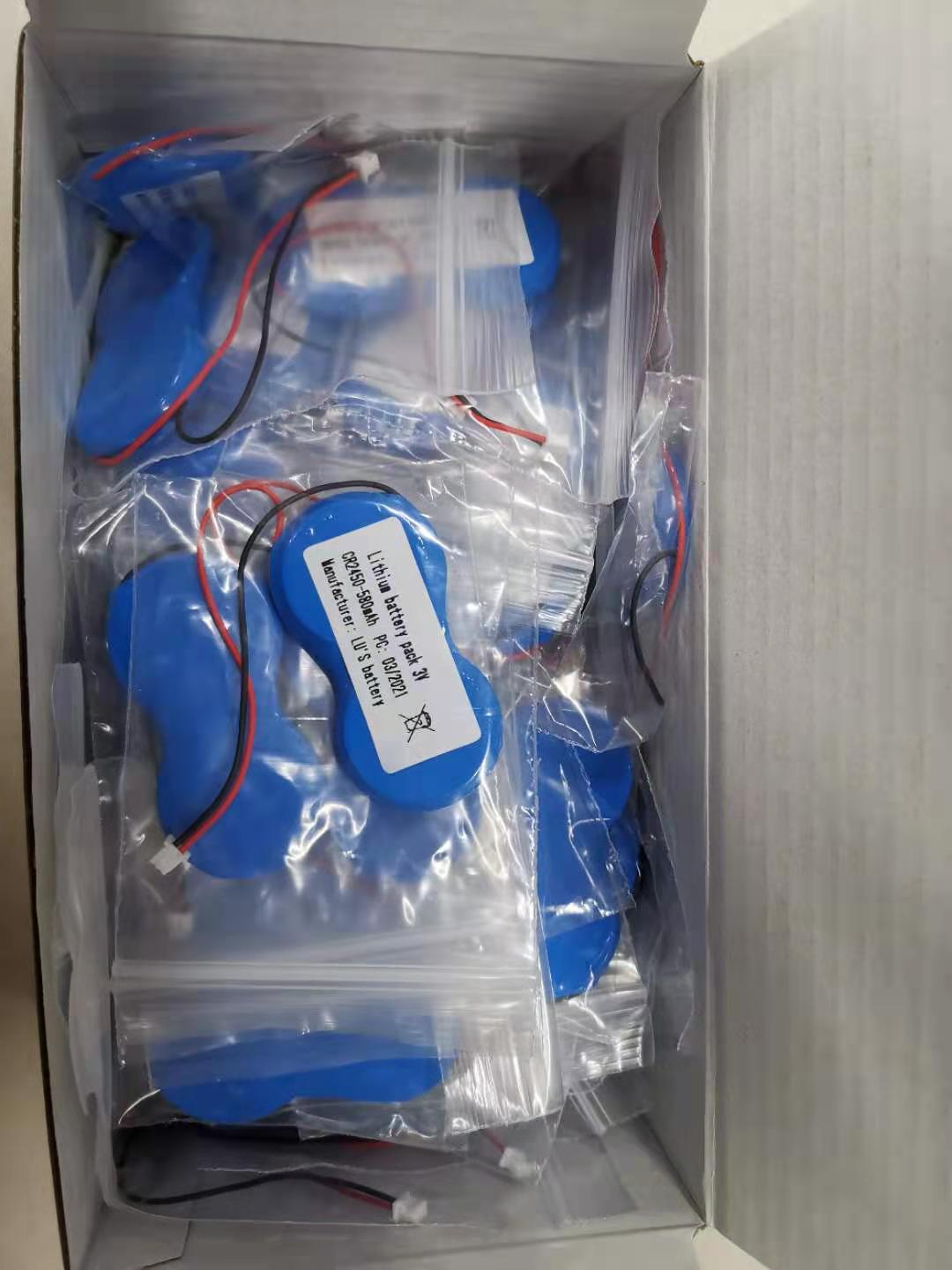 Тип батареи батареи CR2450-2P 3V 1200mah металла лития IMOS 1P2-A1