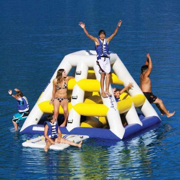 Can be customized inflatable Water tower games with 0.9mm PVC tarpaulin