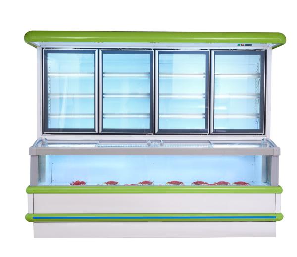 Commercial Combined Cooler Freezer Restaurant Vegetable Display Chiller