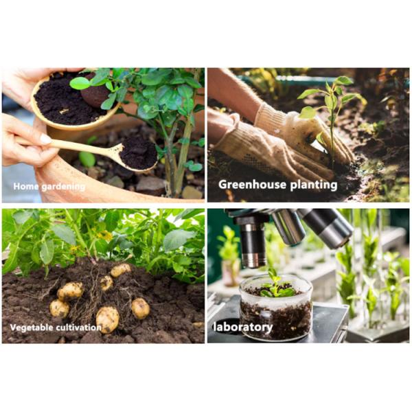 LCD Display Digital 4 in 1 Soil PH Meter with Temperature Moisture Sunlight Tester