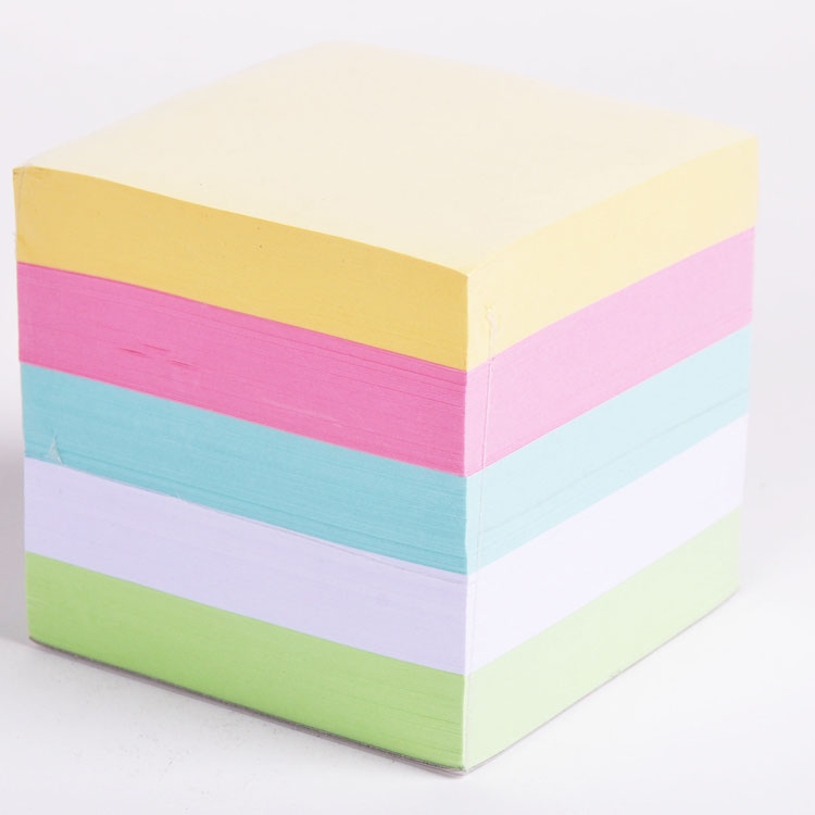 hot sale wholesale 800sheets square shape multicolor self-adhesive sticky note