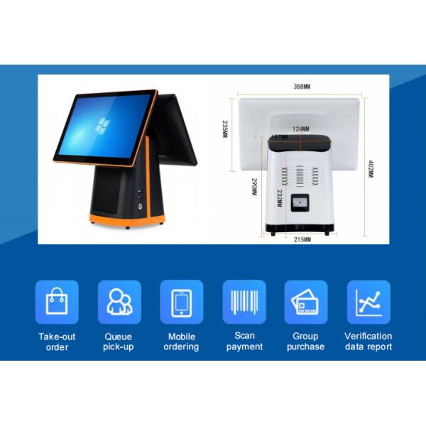 Машинный кассовый автомат для розничных магазинов с встроенным термопринтером 80 мм и оперативной памятью 2 ГБ / 4 ГБ / 8 ГБ