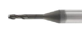 Two Blade Graphite Cutting Tools Air Avoid 2 Flute HSS End Mill For Graphite