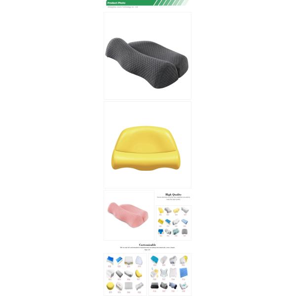 Orthopedic Cervical Contouring Anti-snoring Memory Foam Pillow with Customized Color