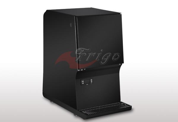 Digital Controller Mini Refrigerator Matches Coffee Machine Stainless Steel Body