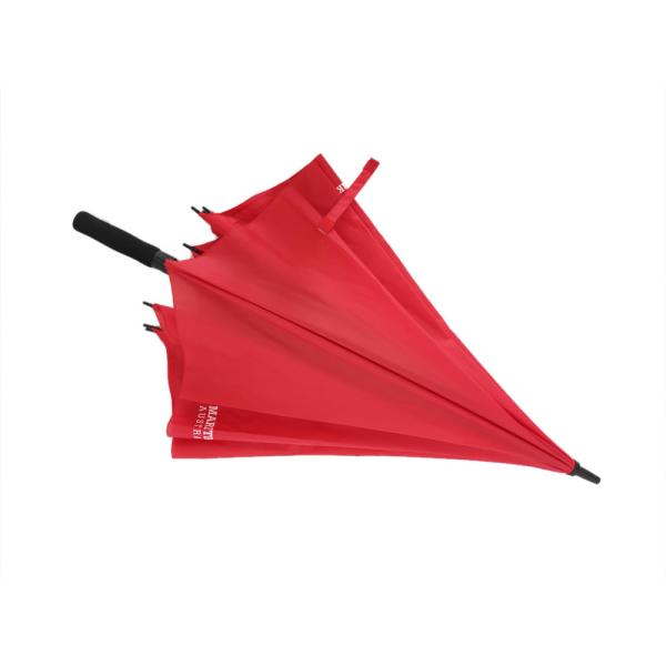 Red Custom Promotional Umbrellas , Golf Rain Umbrella Silk Screen Print