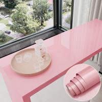 Pink Glossy Self Adhesive Wallpaper Blue Glossy Marble Contact Paper