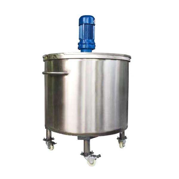 5.5KW SUS304 Stainless Steel Mixing Vessel Liquid Mixer Vat 200RPM