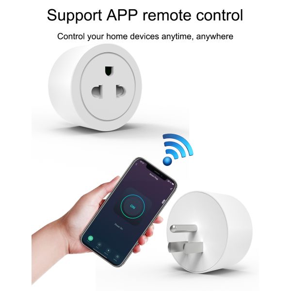 Smart WiFi Universal Socket with Energy Monitor, Timer Control, and Voice Assistant for Google Home & Alexa