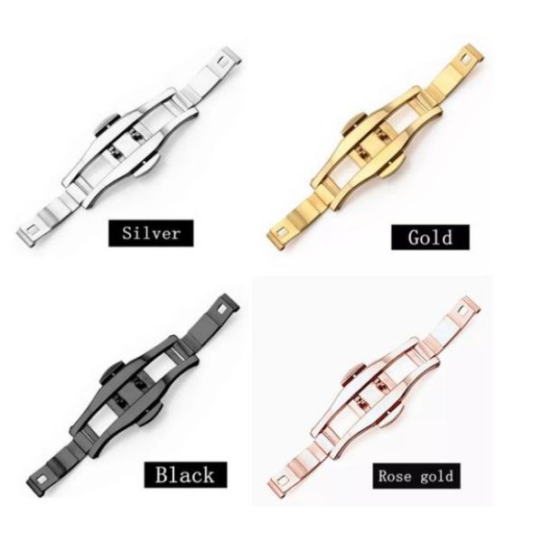 фермуар бабочки золота нержавеющей стали фермуара пряжки бабочки нажима 6mm двойной