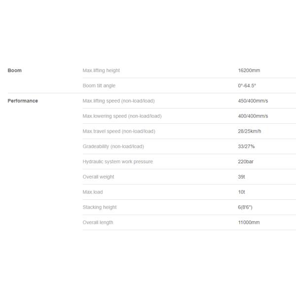 Подъемноый-транспортировочн механизм достигаемости порта 10 тонн, подгонянный грузоподъемник 11420 * 4130 * 4650мм тележки достигаемости