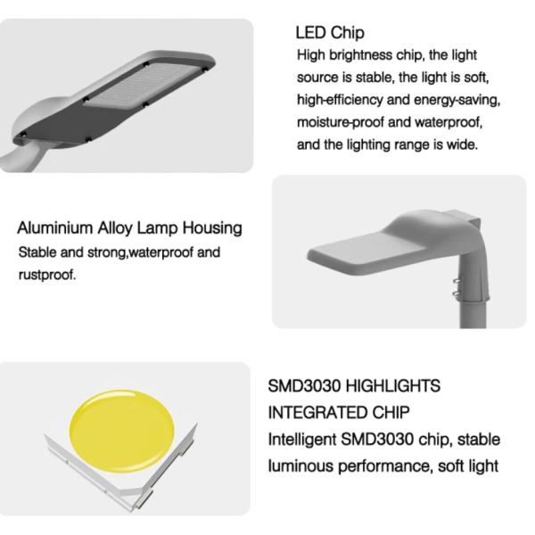 High Power Light Fancy Road Park Lighting Die Cast Aluminium Led Street Light