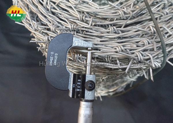 16.5x17 Gauge Hot Dipped Galvanized Barbed Wire Anti Climb Blade Barbed Wire