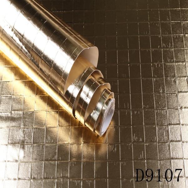 High Glossy Surface Metallic Silver Self Adhesive Film for Office and Furniture